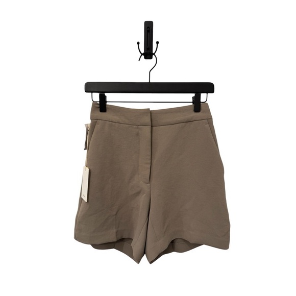 NEW ARITZIA WILFRED The Limitless Short Crepette Mid-Thigh in Modern Taupe